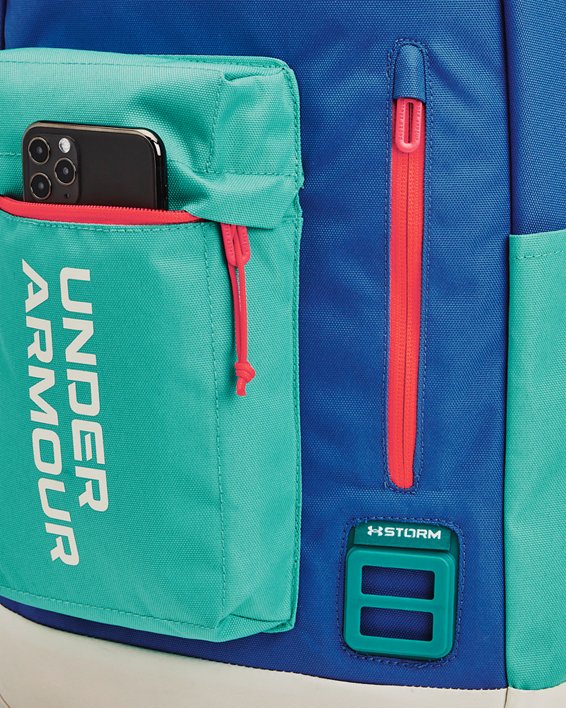 Unisex UA Halftime Backpack, Blue, pdpMainDesktop image number 2